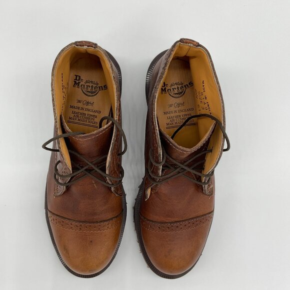 Dr. Martens MIE‎ Granny Brogue Y2K Block Heel Ankle Boots Size UK 3 - Picture 4 of 11